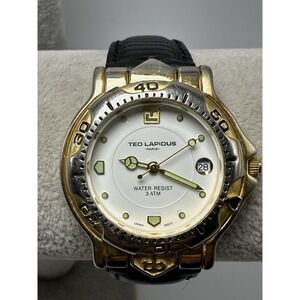 Ted Lapidus Paris New Battery Watch 35MM‎ 7.5" Leather Band S20